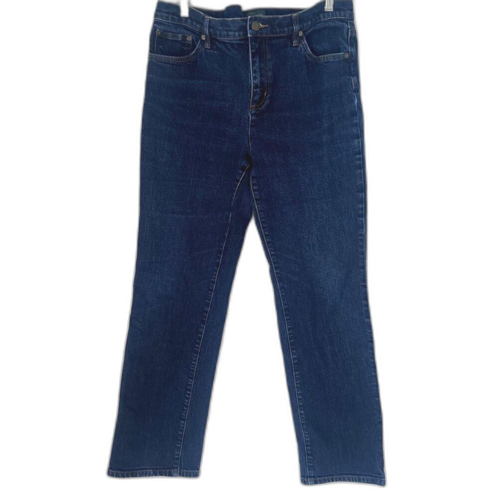 Lauren Ralph Lauren Jeans Dark Wash Classic‎ Bootcut Denim Jeans Size 14